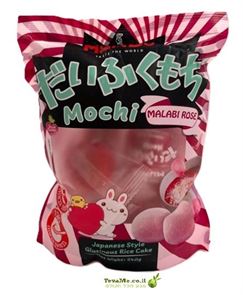 קינוח מוצ'י יפני עוגת אורז בטעם מלבי Mochi Japanese Style Malabi Rose tevame