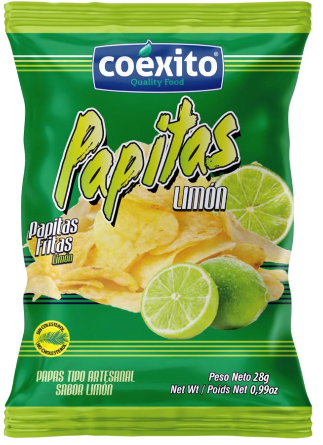 חטיף תפוחי אדמה בטעם לימון - PAPITAS FRITAS LIMÓN