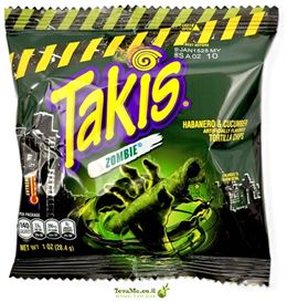 חטיף טאקיס זומבי הברנו ומלפפון Takis Zombie Habanero & Cucumber tevame