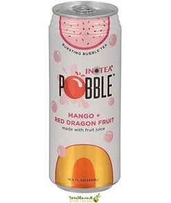 משקה באבל בטעם תה מנגו ודרגון פרוט Inotea Bubble Pobble Mango & Dragon Fruit tevame