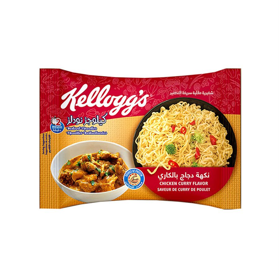 נודלס להכנה מהירה בטעם עוף בקארי - Kellogg's