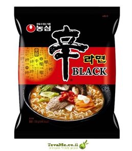 ראמן שין פיקנטי בלאק פרימיום Nongshim SHIN BLACK PREMIUM tevame