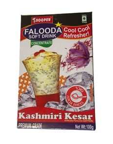 falooda-אבקה להכנת משקה קל בטעם זעפרן עם אטריות tevame